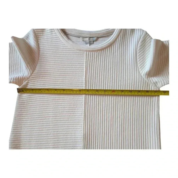 Boden | Hattie Shift Dress, Ribbed Ponte Knit, WW111, White, Size 6 - Picture 6 of 11